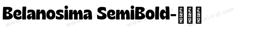 Belanosima SemiBold字体转换